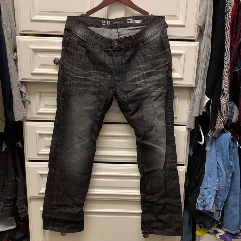 Black I.N.C. 34x32 Berlin slim straight jeans